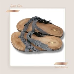 Women's Braided Gray Sandals